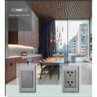 Ổ Công Tắc Cắm PCX  mặt công tắc chữ nhật ABE