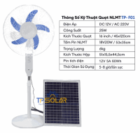 Quạt Năng Lượng Mặt Trời TP-F01