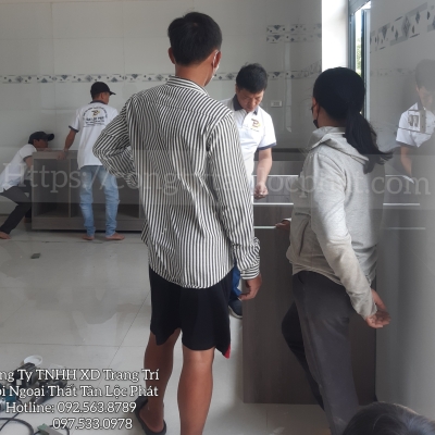 Hoàn  thiện công trình Tủ Bếp Suối Rau Châu Đức Bà Rịa Vũng Tàu