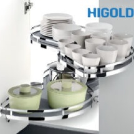 Kệ chiếc lá mở trái-phải (900MM) crom 101061 450MM – HIGOLD