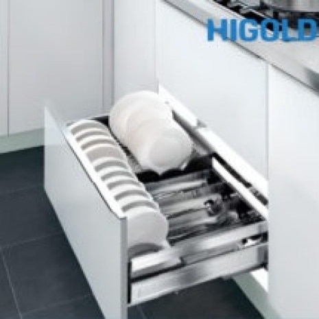 Kệ chén dĩa bản bắt mặt hộc inox 304 303301 600MM – HIGOLD