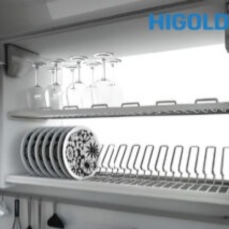 Kệ chén 2 tầng âm tủ inox 304 401151 700MM – HIGOLD