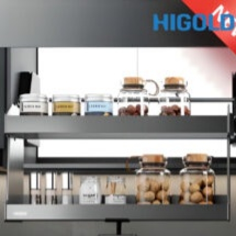 Kệ kéo thực phẩm 2 tầng nhôm xingfa 401281 600MM – HIGOLD