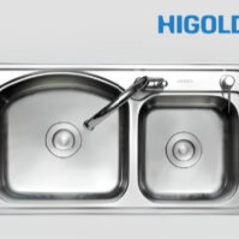 Chậu – vòi – bình xà phòng – rổ – thớt inox 304 (920013Z) – HIGOLD