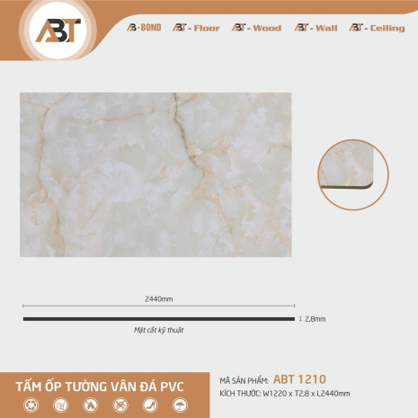Tấm ốp vân đá PVC 1210