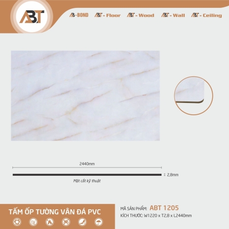 Tấm ốp vân đá PVC 1205