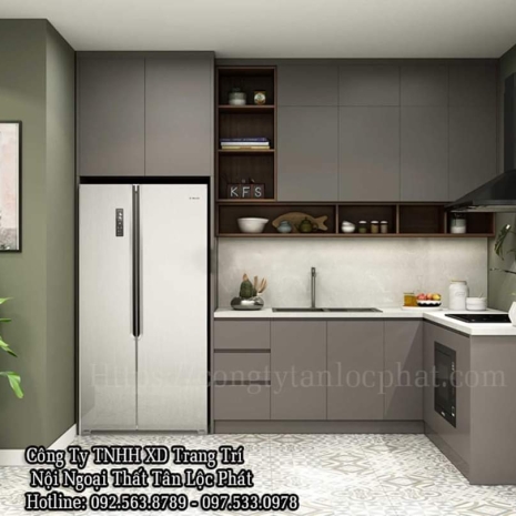Tủ Bếp Acrylic Sang Trọng Hiện Đại