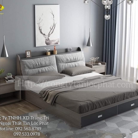 Giường Ngủ Hiện Đại Cao Cấp Mẫu Mới Nhất 008 giá rẻ uy tín