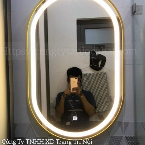 Gương Đèn LED Cảm Ứng 3 Màu  Cao Cấp Giá Rẻ Tại Xưởng 008