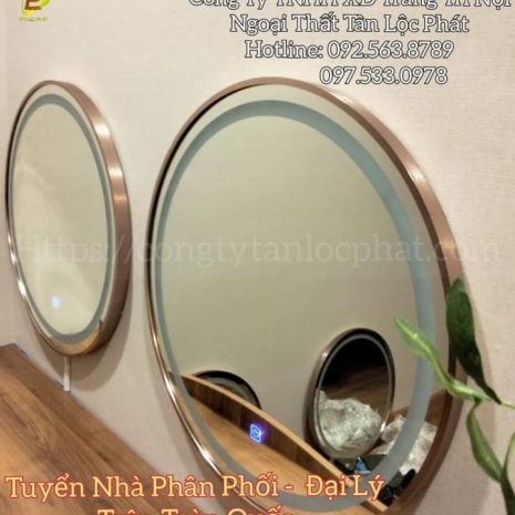 Gương Đèn LED Cảm Ứng 3 Màu Cao Cấp Chất Lượng 012