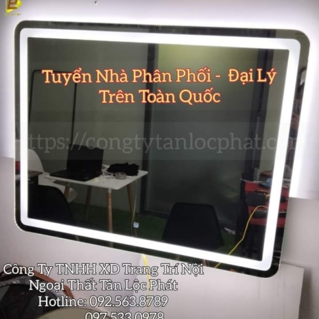 Gương Đèn LED Cảm Ứng 3 Màu Hiện Đại 003