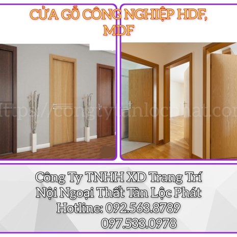 Cửa Gỗ Công Nghiệp HDF, MDF 013 Cao Cấp giá rẻ uy tín chất lượng 