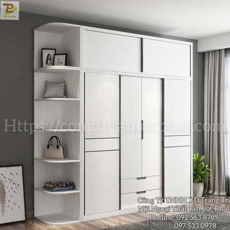 Tủ Quần Áo Mẫu Mới Cao Cấp Hiện Đại 018