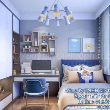 🏘️ Thiết Kế Phòng Ngủ BÉ TRAI  Mẫu 012 Theo Phong Cách Hiện Đại Mới Nhất 