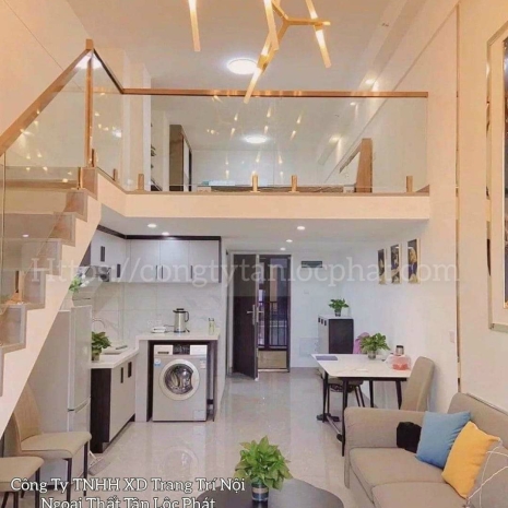 Phòng khách gác lửng hiện đại 001