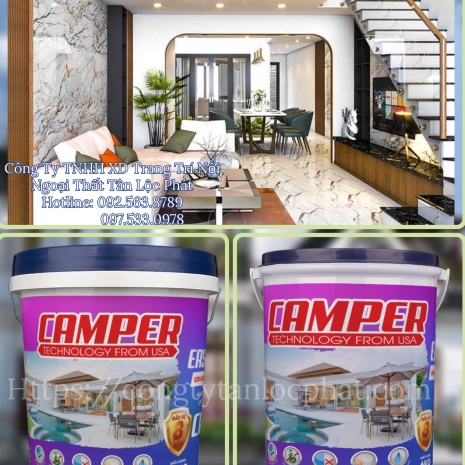 ⚜️ Sơn CAMPER Nội Thất Lau Chùi EASY WASH Tập Đoàn Việt - Mỹ Công Nghệ Mới