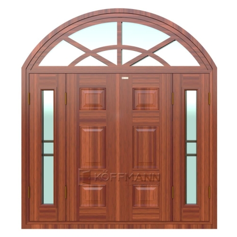 Cửa sổ thép vân gỗ 4 cánh KSV-41.CS1.K