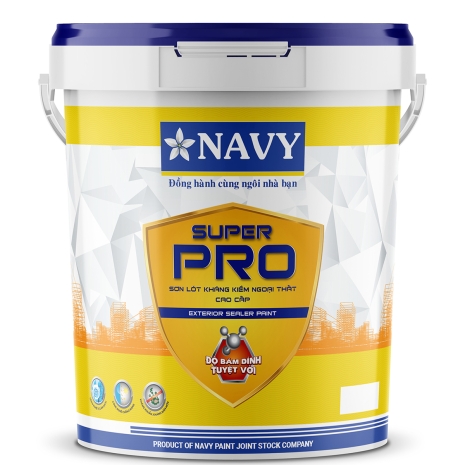 Navy – Super Pro Sơn lót kháng kiềm ngoại thất cao cấp THÙNG 19.8Kg  